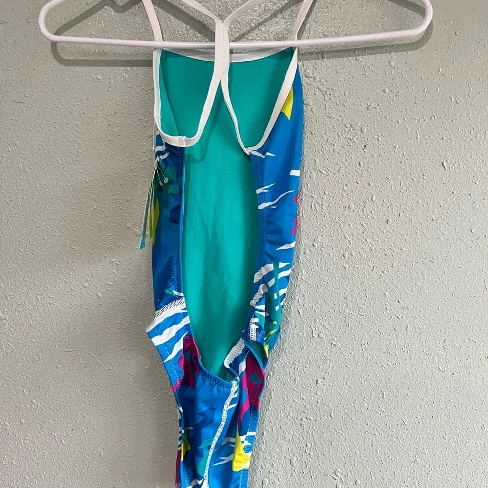 Speedo kids Colorful Abstract Print Swimsuit